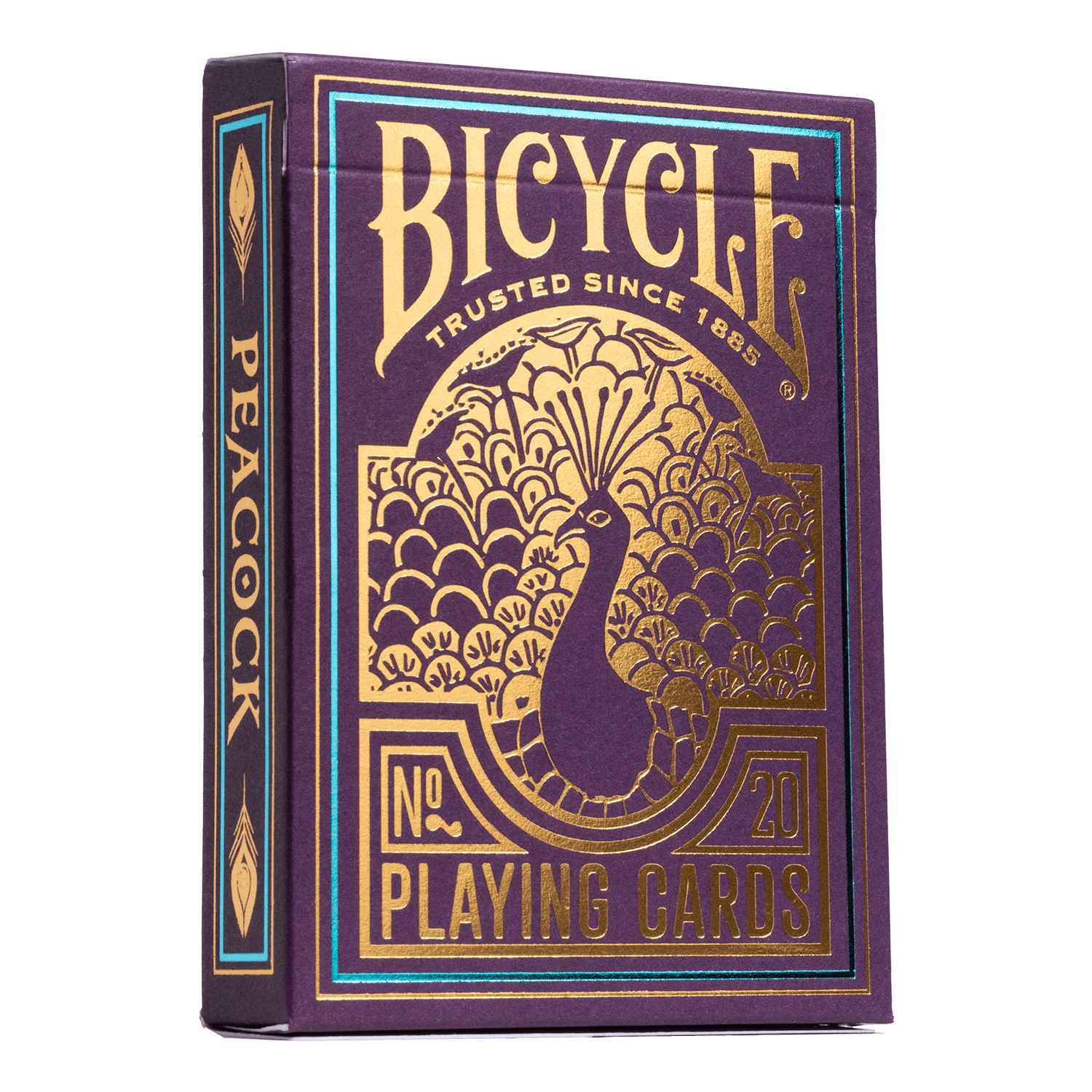 Bicycle Peacock Purple No 20 žaidimo kortos - OBUOLYS