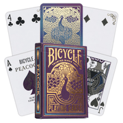 Bicycle Peacock Purple No 20 žaidimo kortos - OBUOLYS