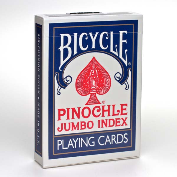 Bicycle Pinochle Jumbo kortos (Mėlynos) - OBUOLYS