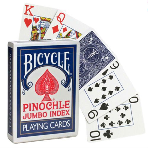 Bicycle Pinochle Jumbo kortos (Mėlynos) - OBUOLYS