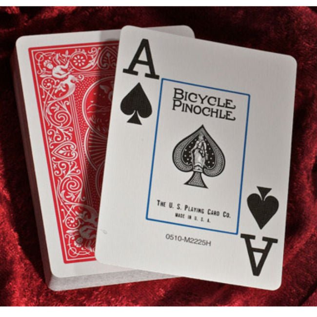 Bicycle Pinochle Jumbo kortos (Raudonos) - OBUOLYS