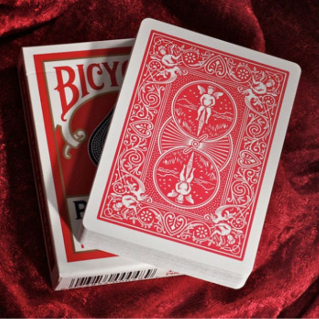 Bicycle Pinochle Jumbo kortos (Raudonos) - OBUOLYS
