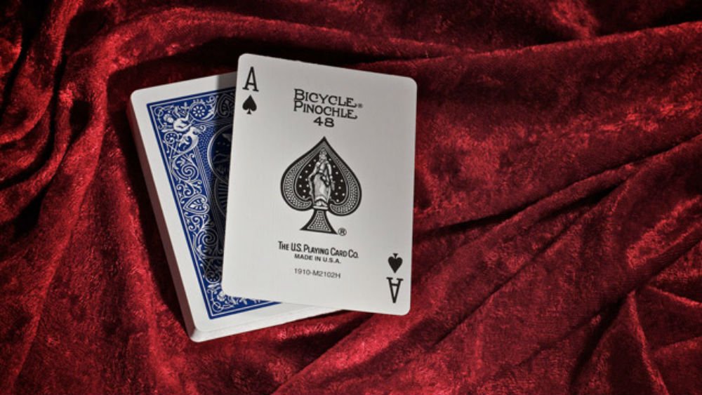 Bicycle Pinochle Standard kortos (Mėlynos) - OBUOLYS
