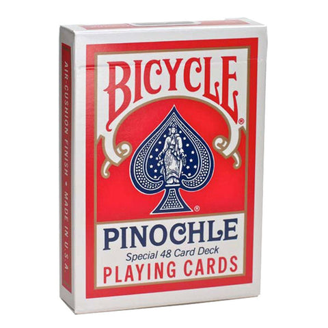 Bicycle Pinochle Standard kortos (Raudonos) - OBUOLYS