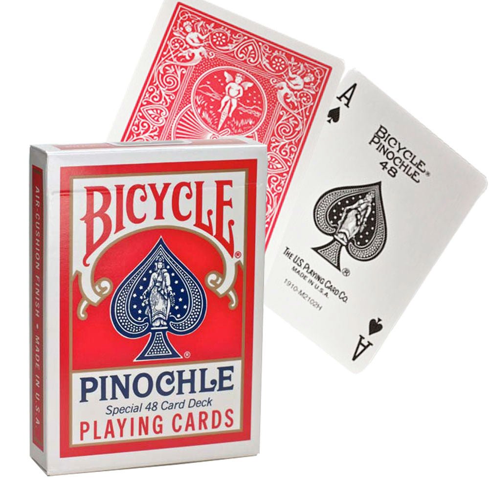 Bicycle Pinochle Standard kortos (Raudonos) - OBUOLYS