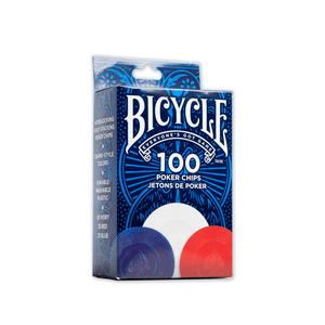 Bicycle Plastic Poker Chips 100 Count 2 Gram - OBUOLYS