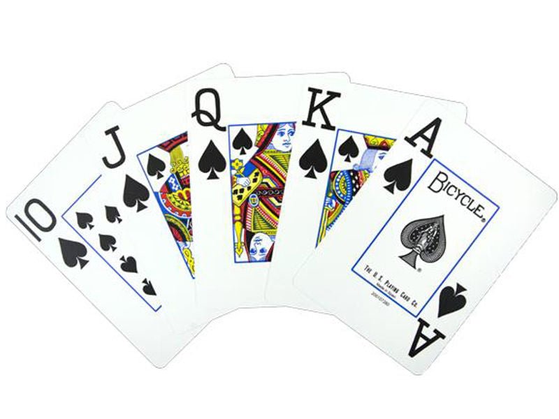 Bicycle Prestige Jumbo pokerio kortos (Mėlynos) - OBUOLYS
