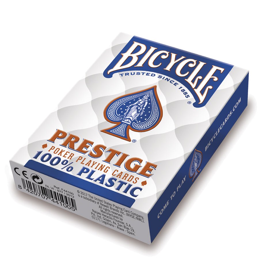 Bicycle Prestige Jumbo pokerio kortos (Mėlynos) - OBUOLYS