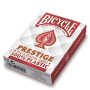 Bicycle Prestige Jumbo pokerio kortos (Raudonos) - OBUOLYS