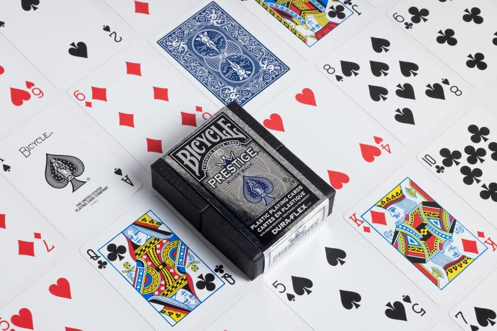 Bicycle Prestige Standard pokerio kortos dėžutėje (Mėlynos) - OBUOLYS