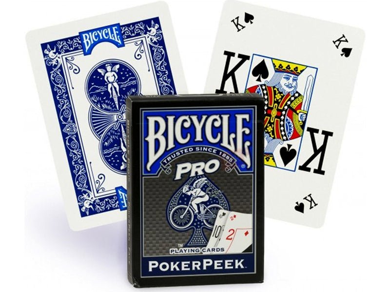Bicycle Pro Poker Peek pokerio kortos Mėlynos - OBUOLYS