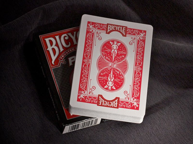 Bicycle Pro Poker Peek pokerio kortos Raudonos - OBUOLYS