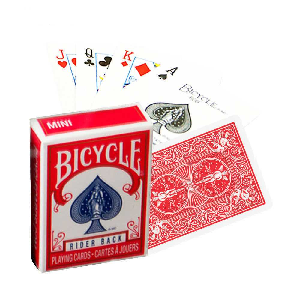 Bicycle Rider Back Mini kortos (Raudonos) - OBUOLYS