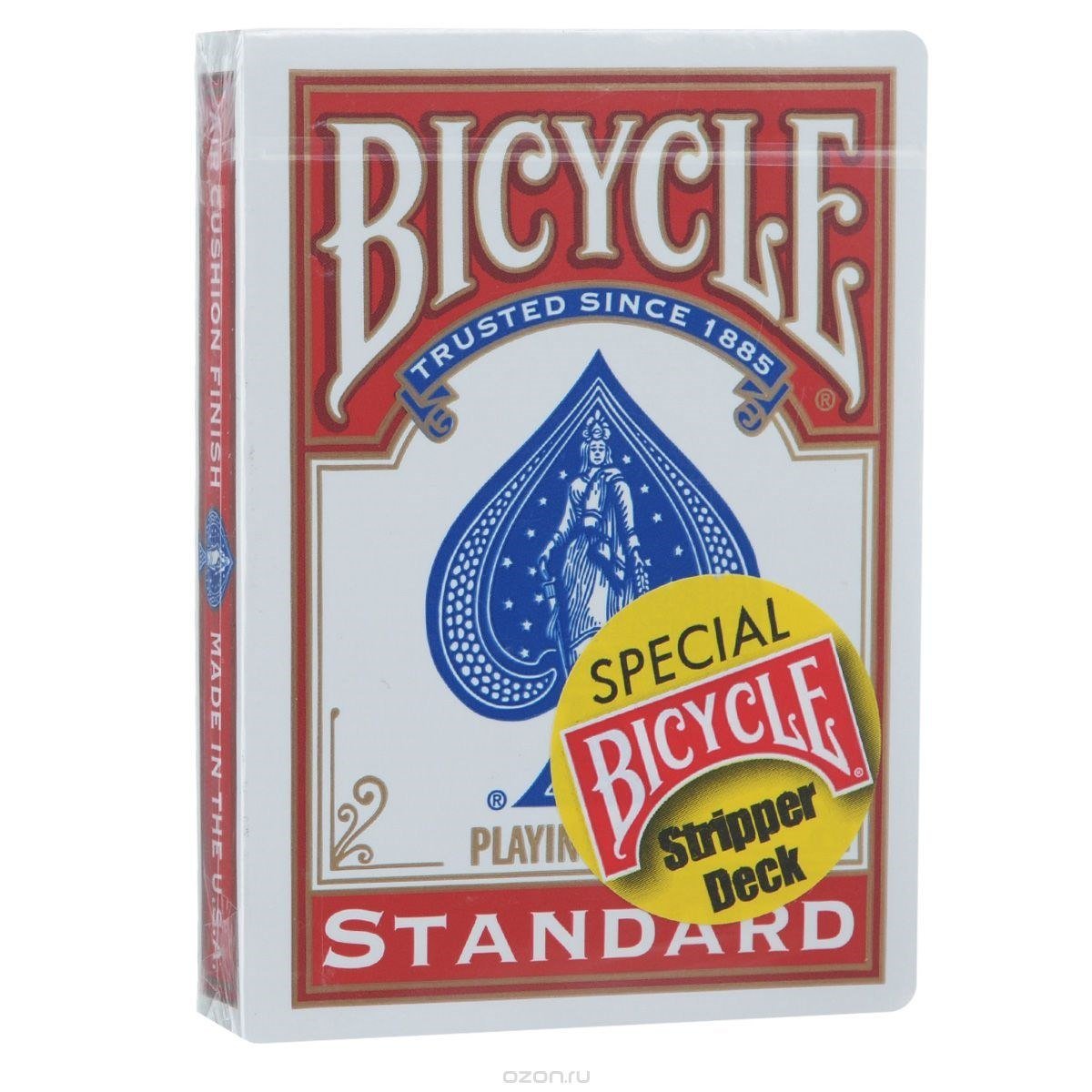 Bicycle Rider Back Stripper kortos (Raudonos) - OBUOLYS