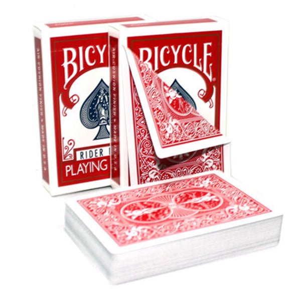 Bicycle Rider Double Back kortos (Raudonos) - OBUOLYS
