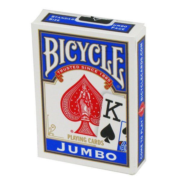 Bicycle Rider Jumbo pokerio kortos (Mėlynos) - OBUOLYS