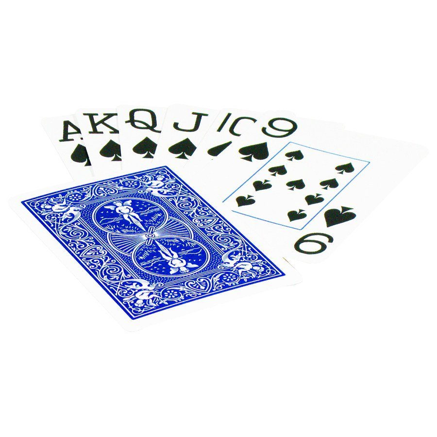 Bicycle Rider Jumbo pokerio kortos (Mėlynos) - OBUOLYS
