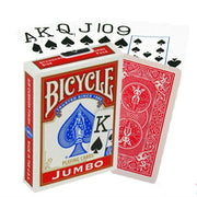 Bicycle Rider Jumbo pokerio kortos (Raudonos) - OBUOLYS