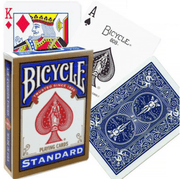Bicycle Rider Standard pokerio kortos auksiniu apvadu (Mėlynos) - OBUOLYS