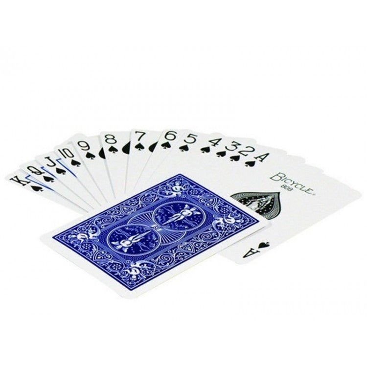 Bicycle Rider Standard pokerio kortos auksiniu apvadu (Mėlynos) - OBUOLYS