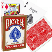 Bicycle Rider Standard pokerio kortos auksiniu apvadu (Raudonos) - OBUOLYS