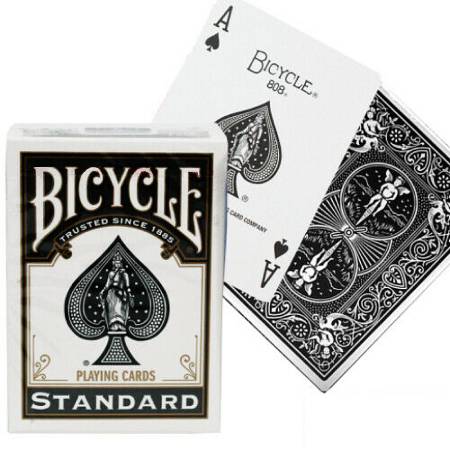 Bicycle Rider Standard pokerio kortos (Juodos) - OBUOLYS