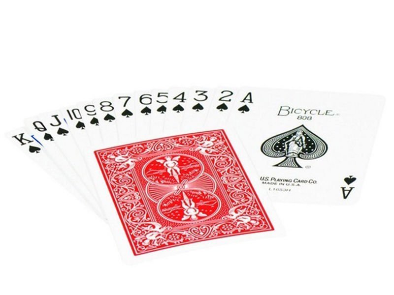 Bicycle Rider Standard pokerio kortos (Raudonos) - OBUOLYS