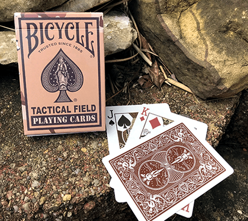 Bicycle Tactical Field brown žaidimų kortos - OBUOLYS