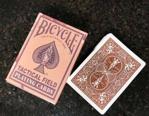 Bicycle Tactical Field brown žaidimų kortos - OBUOLYS