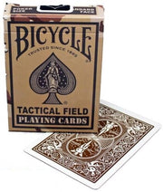 Bicycle Tactical Field brown žaidimų kortos - OBUOLYS