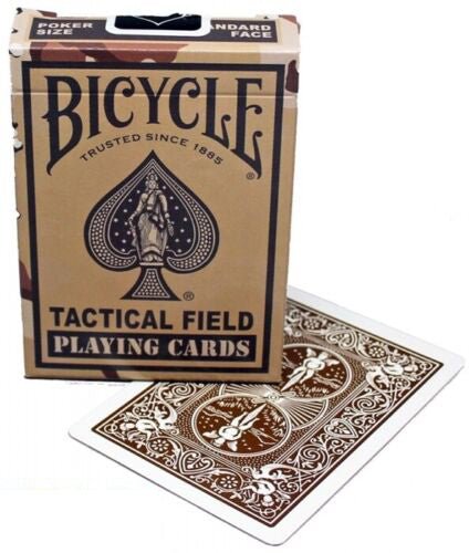 Bicycle Tactical Field brown žaidimų kortos - OBUOLYS