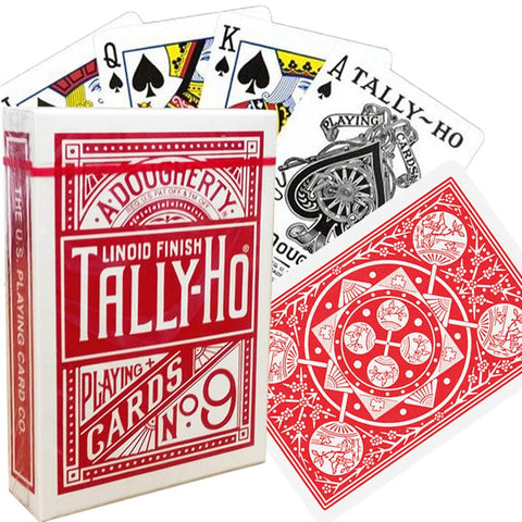 Bicycle Tally - Ho Fan back kortos (Raudonos) - OBUOLYS