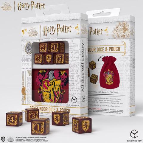 Harry Potter. Gryffindor Dice & Pouch kauliukų ir maišelio rinkinys