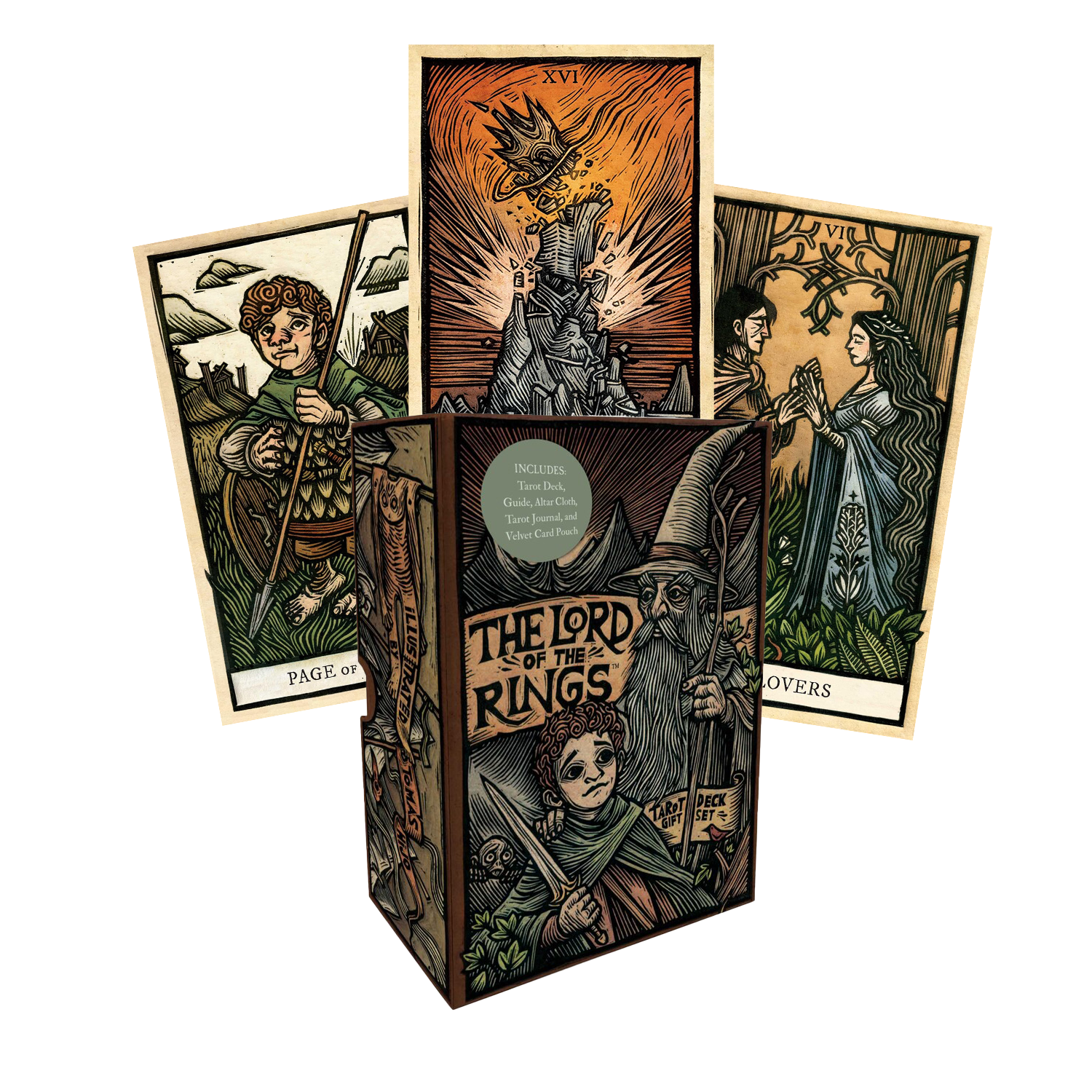 The Lord of the Rings Taro kortų dovanų rinkinys Insight Editions