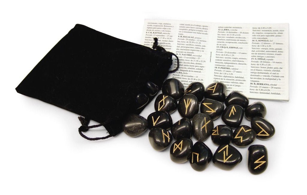 Black Agate Runos (juodojo agato) Lo Scarabeo - OBUOLYS