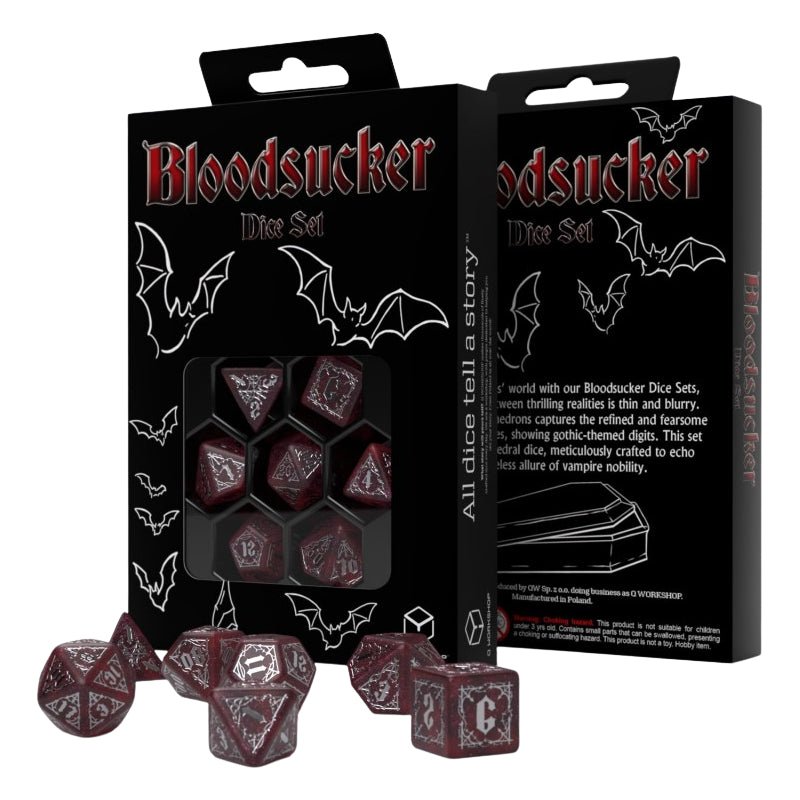 Bloodsucker Scarlet RPG kauliukų rinkinys Q - WORKSHOP - OBUOLYS