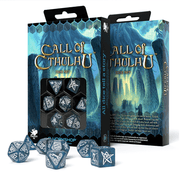 Call Of Cthulhu kauliukų rinkinys tamsiai mėlynos ir baltos spalvos - OBUOLYS