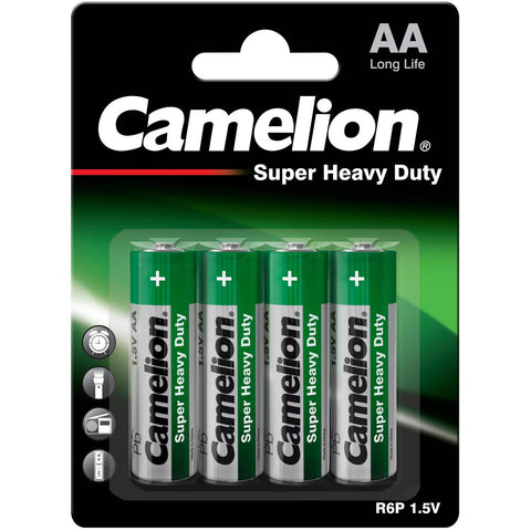 Camelion AA Super Heavy Duty cinko anglies baterijos 4 vnt. - OBUOLYS