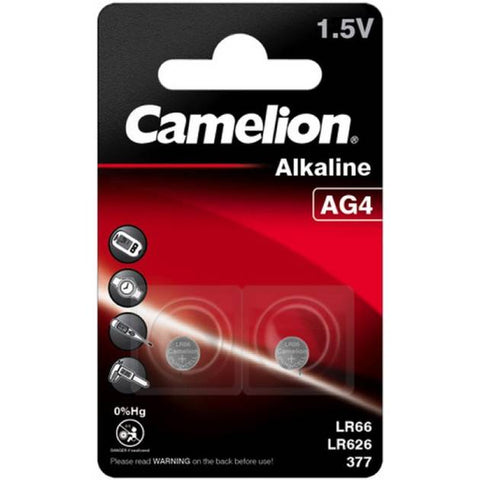 Camelion AG4/LR626/377/177 šarminės baterijos 2 vnt. - OBUOLYS