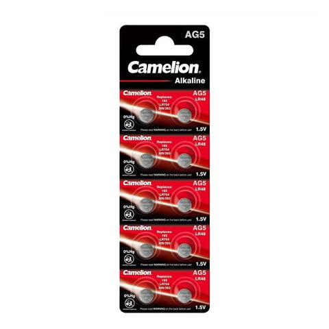 Camelion AG5/LR754/393/193 šarminės baterijos 10 vnt. - OBUOLYS
