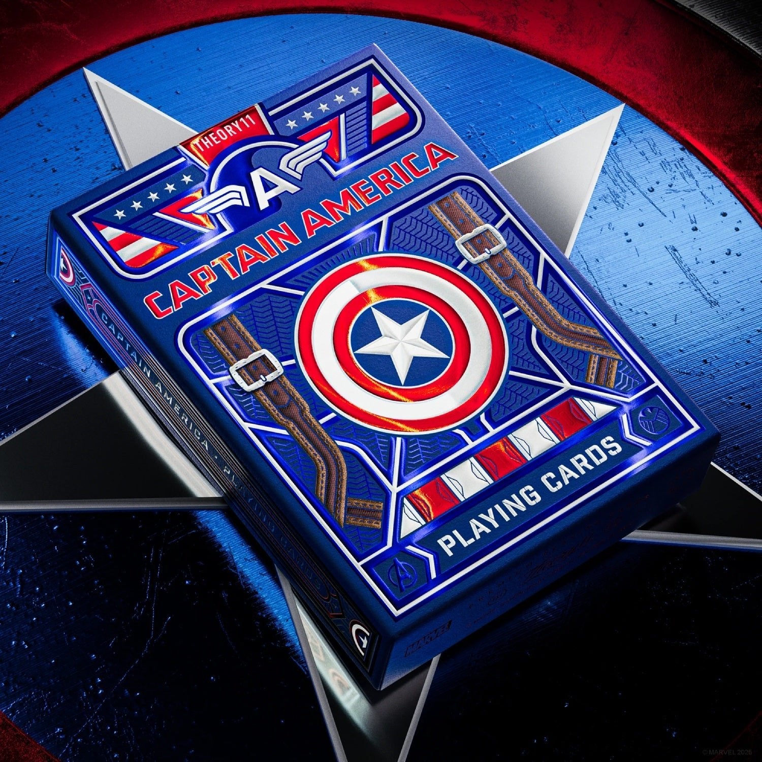 Captain America žaidimo kortos Theory11 - OBUOLYS