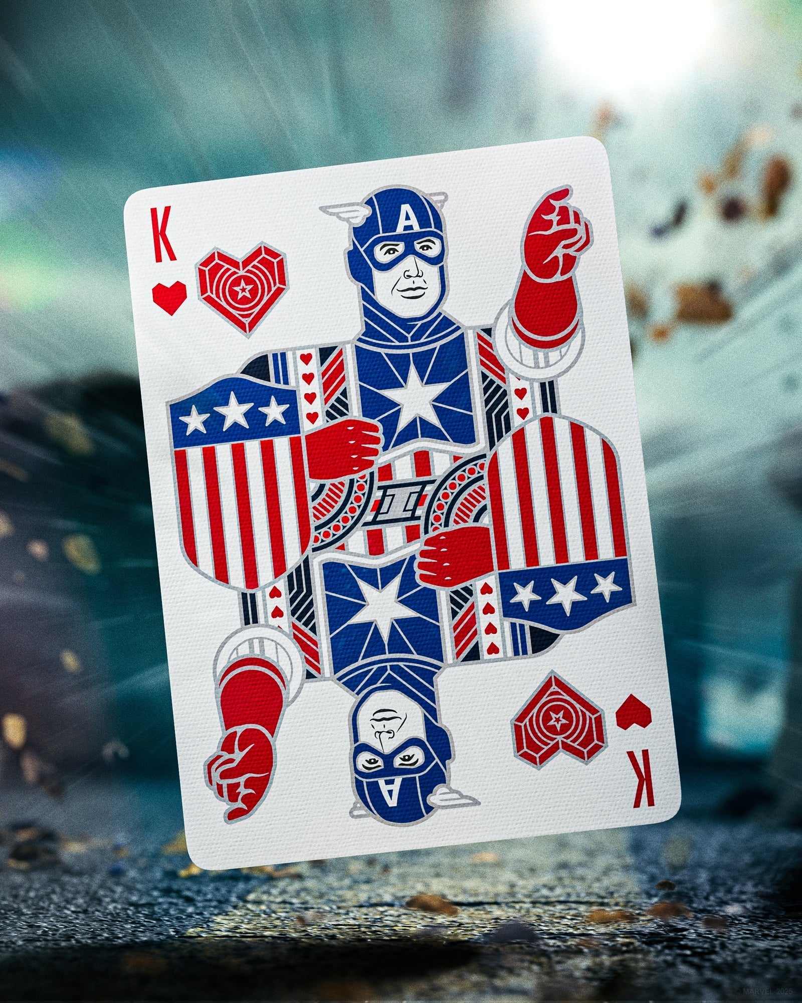 Captain America žaidimo kortos Theory11 - OBUOLYS