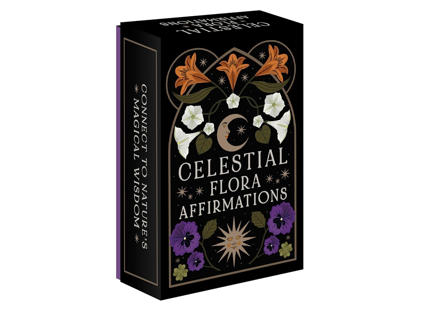 Celestial Flora Affirmacijos kortos Leaping Hare Press - OBUOLYS