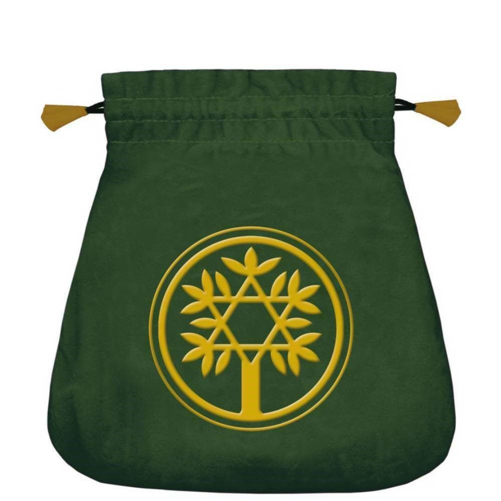 Celtic Tree satininis žalias maišelis kortoms Lo Scarabeo - OBUOLYS