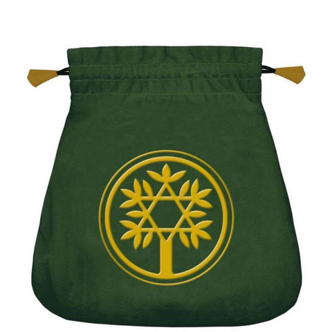 Celtic Tree satininis žalias maišelis kortoms Lo Scarabeo - OBUOLYS