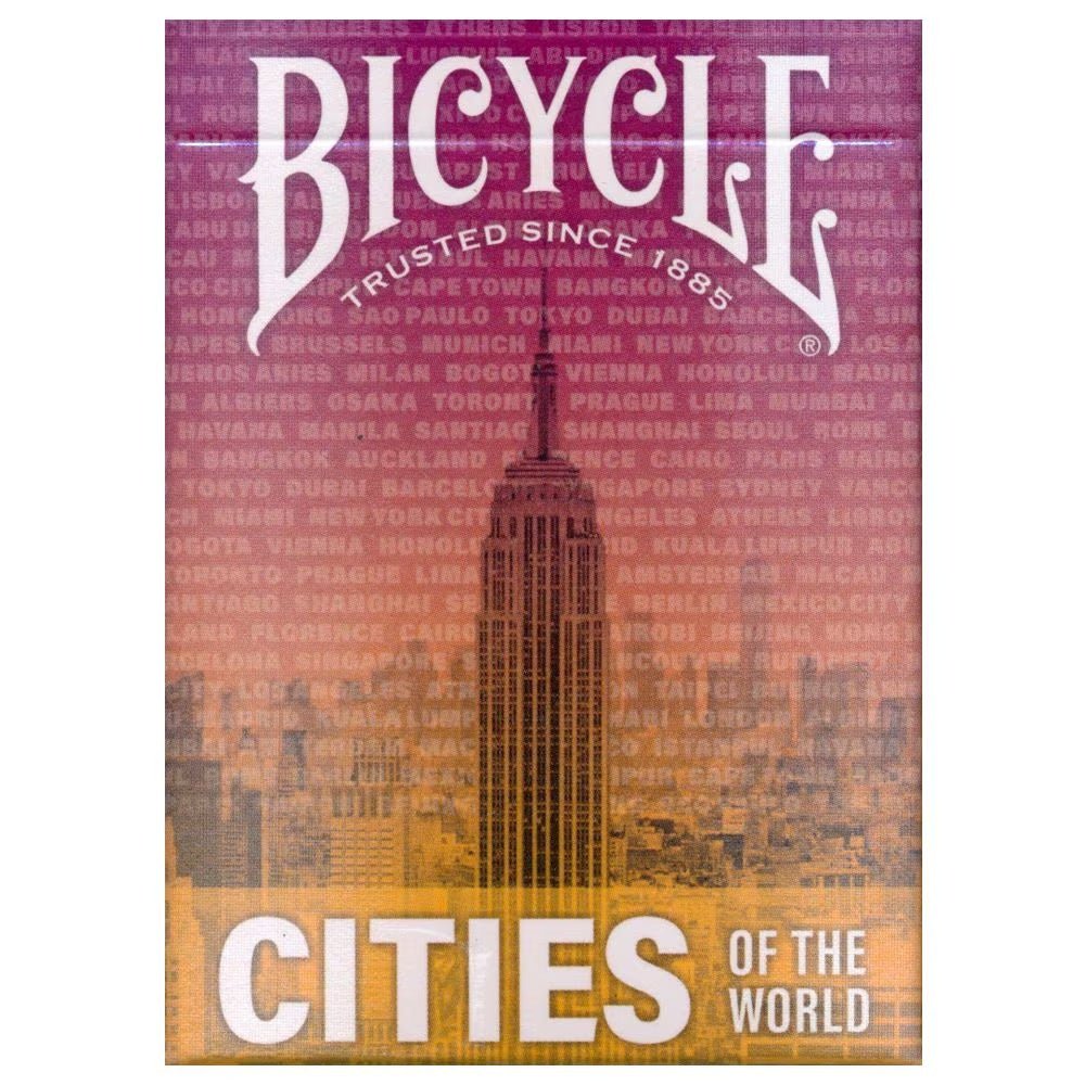 Cities of the World žaidimo kortos Bicycle - OBUOLYS
