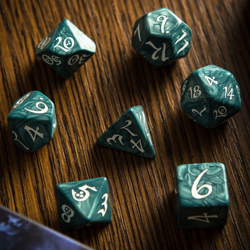 Classic RPG kauliukų rinkinys audringos ir baltos sp - OBUOLYS