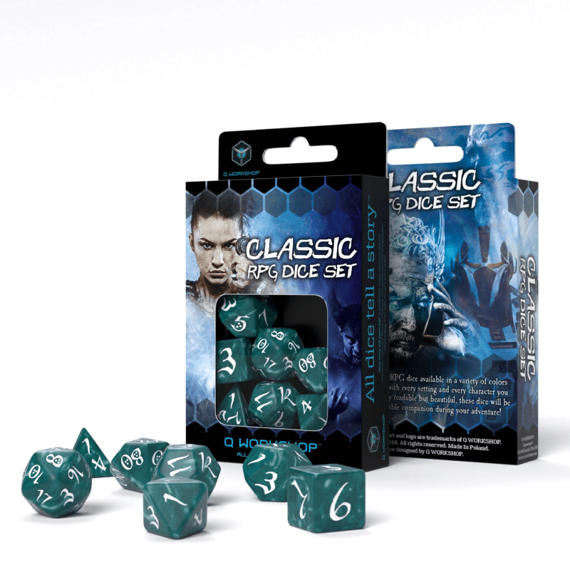 Classic RPG kauliukų rinkinys audringos ir baltos sp - OBUOLYS