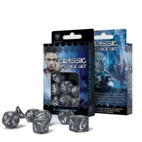Classic RPG kauliukų rinkinys dūmų ir baltos sp - OBUOLYS