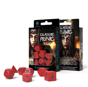 Classic Runic kauliukų rinkinys raudonos ir mėlynos spalvos - OBUOLYS